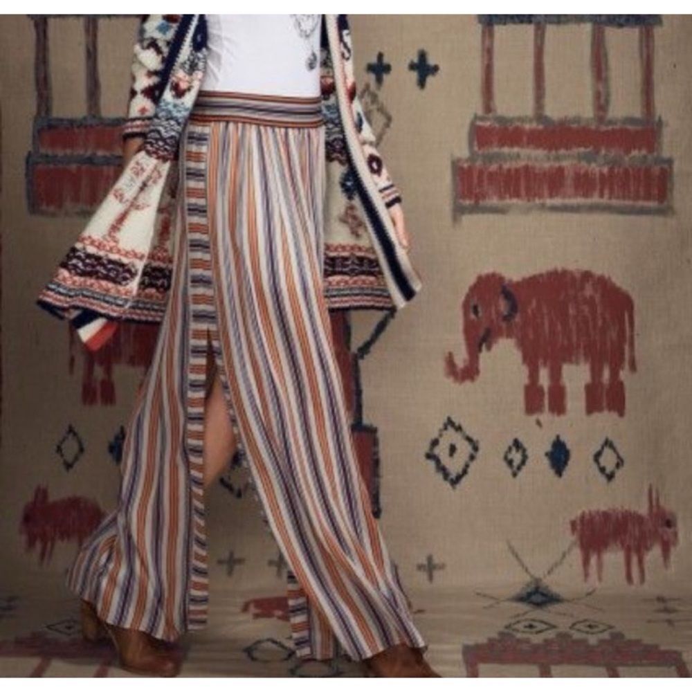 Calypso St. Barth Silk Safari Maxi Skirts Size M